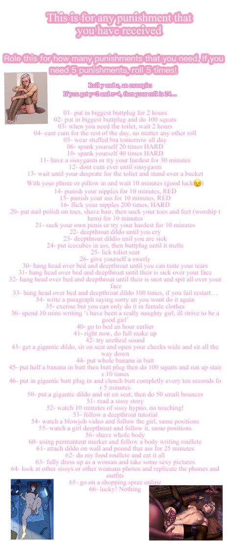 punishment fap roulette|Tasks — Princess Yura.